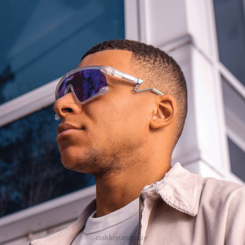 Oakley metal bxtr XT4H94 gafas lentes prizm violeta, montura transparente mate