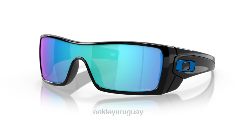 Oakley murciélago lobo XT4H492 gafas Lentes Prizm de zafiro, montura negra pulida.