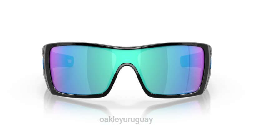 Oakley murciélago lobo XT4H492 gafas Lentes Prizm de zafiro, montura negra pulida.