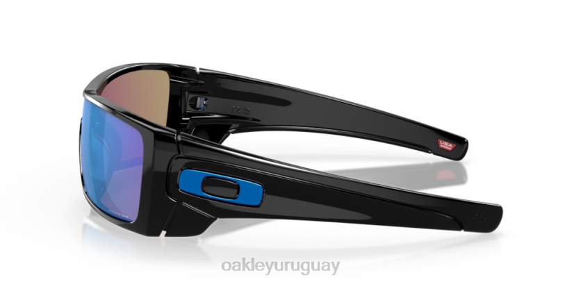 Oakley murciélago lobo XT4H492 gafas Lentes Prizm de zafiro, montura negra pulida.