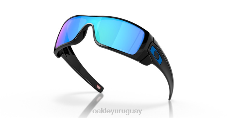 Oakley murciélago lobo XT4H492 gafas Lentes Prizm de zafiro, montura negra pulida.