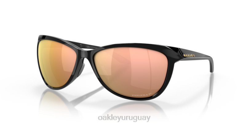 Oakley pasque XT4H736 gafas lentes polarizadas prizm oro rosa, montura negra pulida
