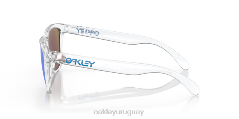 Oakley pieles de rana XT4H110 gafas Lentes Prizm de zafiro, montura transparente.