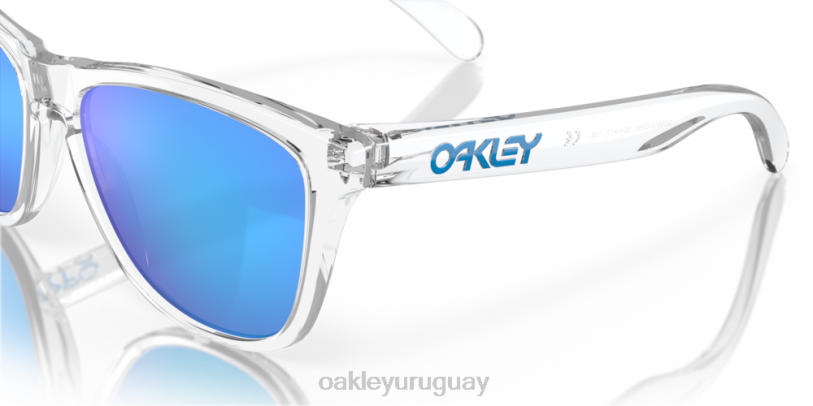 Oakley pieles de rana XT4H110 gafas Lentes Prizm de zafiro, montura transparente.