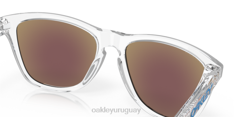 Oakley pieles de rana XT4H110 gafas Lentes Prizm de zafiro, montura transparente.