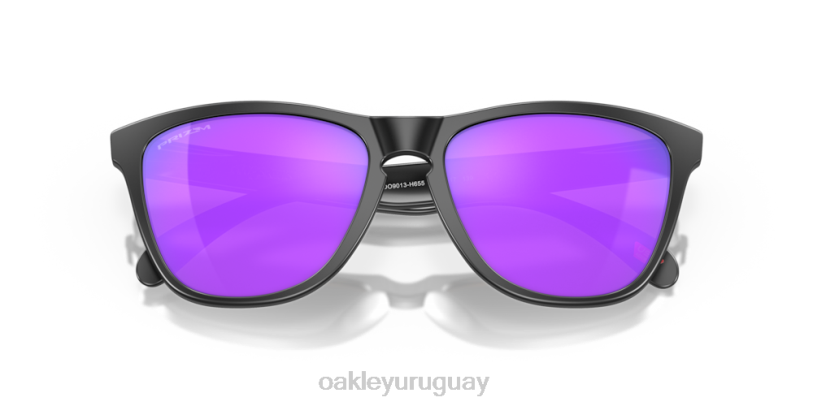 Oakley pieles de rana XT4H113 gafas lentes prizm violeta, montura negro mate