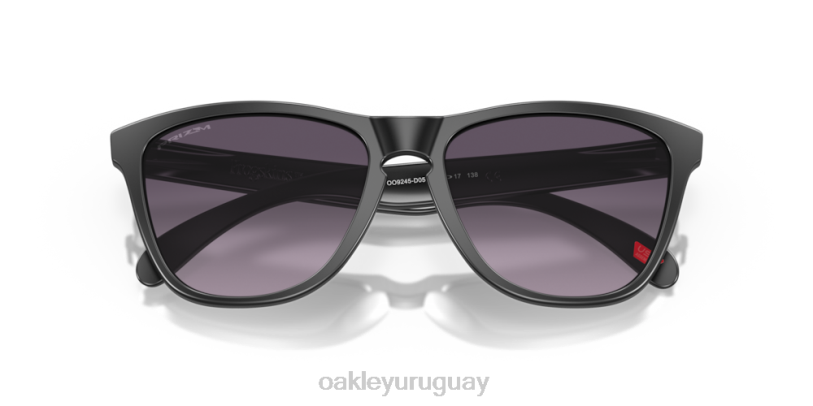 Oakley pieles de rana (ajuste de puente bajo) XT4H819 gafas lentes prizm gris degradado, montura negra mate