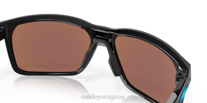 Oakley portal x XT4H337 gafas Lentes polarizadas Prizm Deep Water, montura negra pulida.