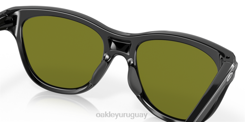 Oakley resistir XT4H914 gafas lentes polarizadas violeta iridio, montura negra pulida