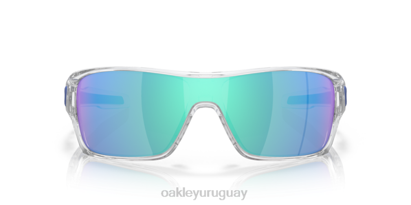Oakley rotor de turbina XT4H156 gafas lentes de zafiro iridio, montura transparente pulida