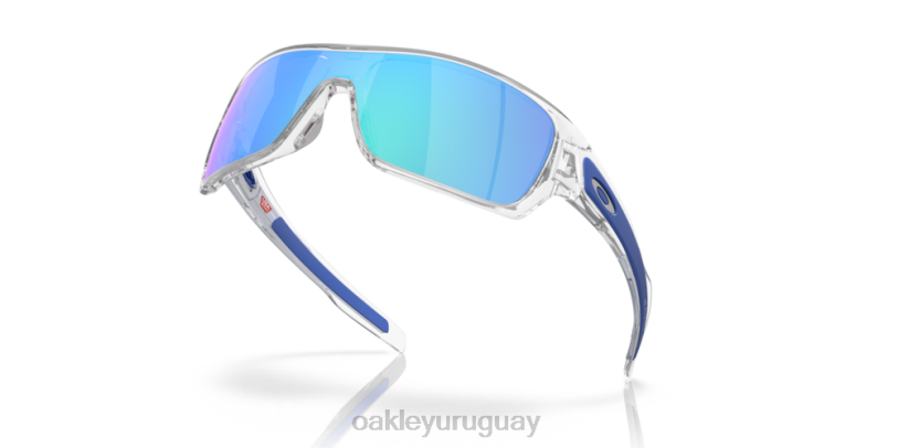 Oakley rotor de turbina XT4H156 gafas lentes de zafiro iridio, montura transparente pulida