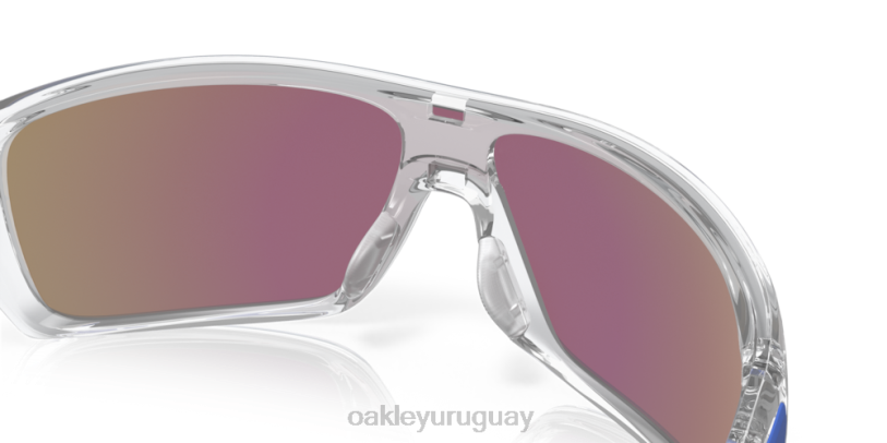 Oakley rotor de turbina XT4H156 gafas lentes de zafiro iridio, montura transparente pulida