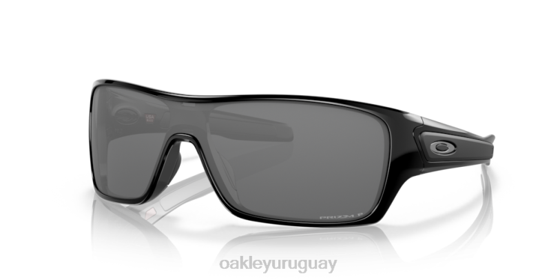 Oakley rotor de turbina XT4H157 gafas lentes prizm polarizadas negras, montura negra pulida