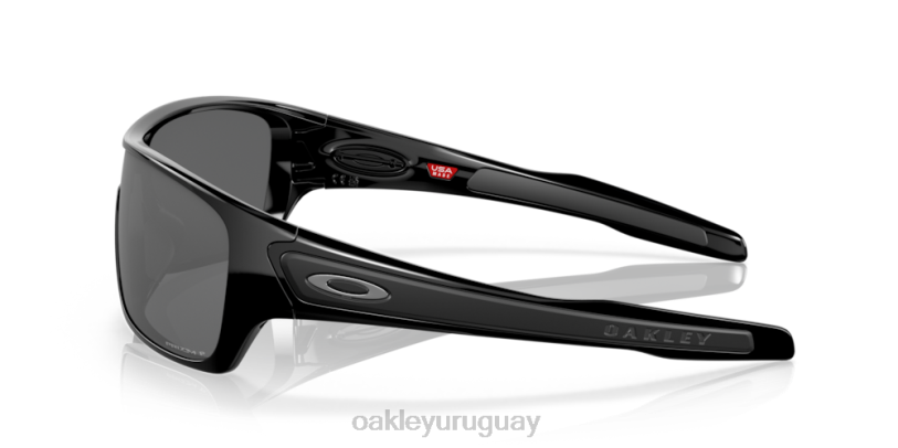 Oakley rotor de turbina XT4H157 gafas lentes prizm polarizadas negras, montura negra pulida