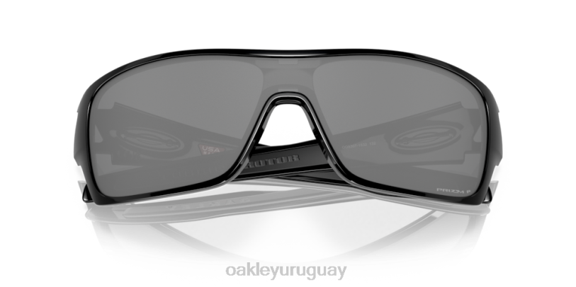 Oakley rotor de turbina XT4H157 gafas lentes prizm polarizadas negras, montura negra pulida