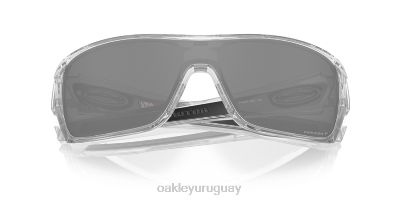 Oakley rotor de turbina XT4H158 gafas lentes polarizadas prizm negras, montura transparente pulida