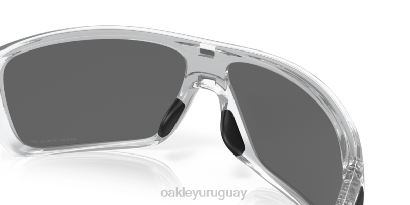 Oakley rotor de turbina XT4H158 gafas lentes polarizadas prizm negras, montura transparente pulida