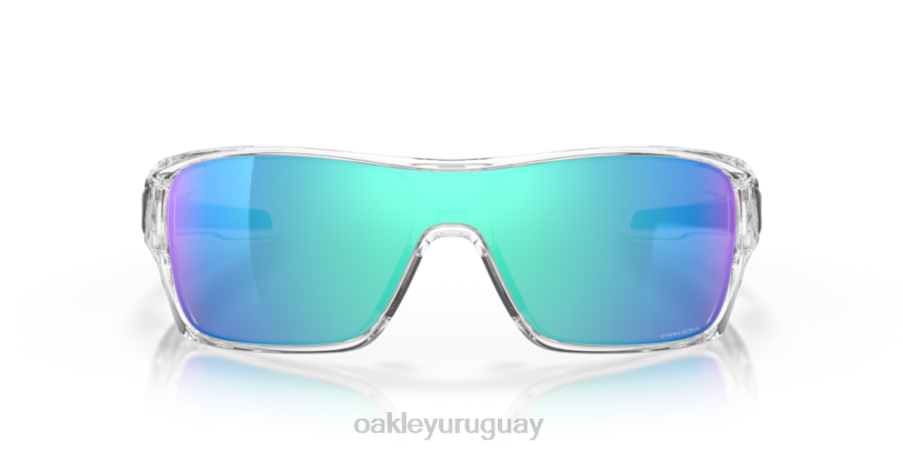 Oakley rotor de turbina XT4H160 gafas Lentes Prizm de zafiro, montura transparente pulida.