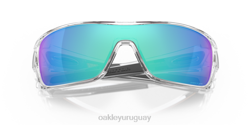 Oakley rotor de turbina XT4H160 gafas Lentes Prizm de zafiro, montura transparente pulida.