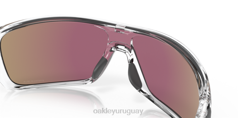 Oakley rotor de turbina XT4H160 gafas Lentes Prizm de zafiro, montura transparente pulida.