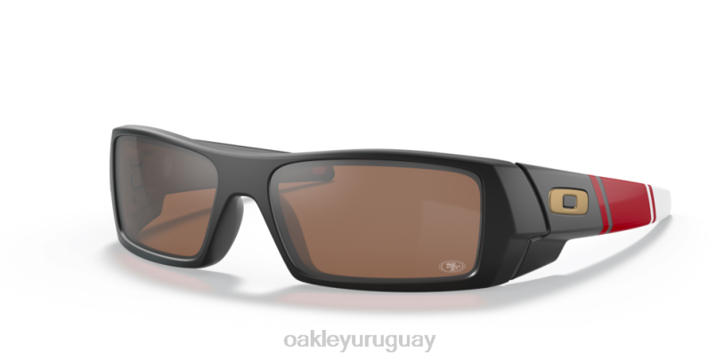 Oakley san francisco 49ers gascán XT4H567 gafas Lentes Prizm de tungsteno, montura negra mate.