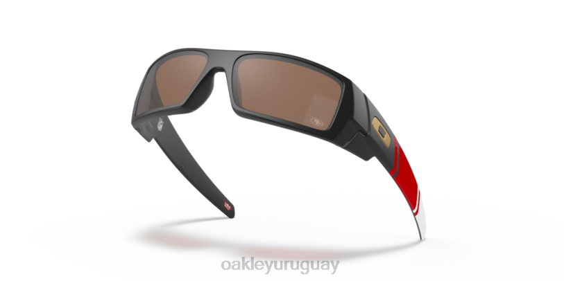 Oakley san francisco 49ers gascán XT4H567 gafas Lentes Prizm de tungsteno, montura negra mate.