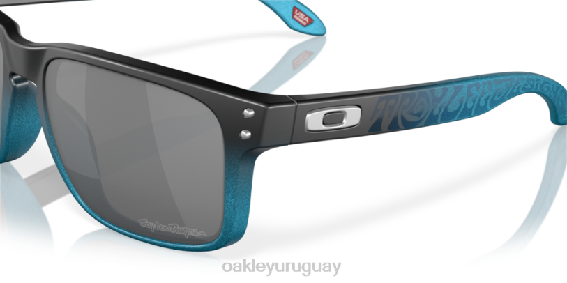 Oakley serie de diseños de holbrook troy lee XT4H654 gafas lentes prizm negras, montura tld blue fade