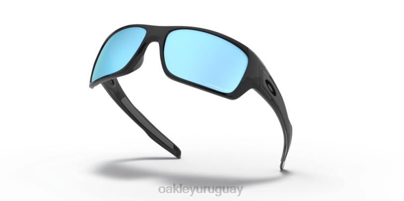 Oakley turbina XT4H427 gafas Lentes polarizadas Prizm Deep Water, montura negra pulida.