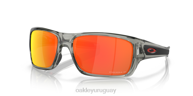 Oakley turbina XT4H432 gafas Lentes prizm ruby ​​polarizadas, montura tinta gris.