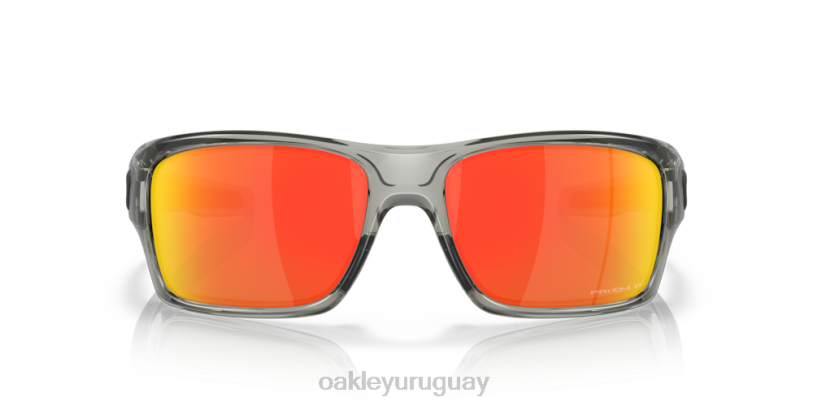 Oakley turbina XT4H432 gafas Lentes prizm ruby ​​polarizadas, montura tinta gris.