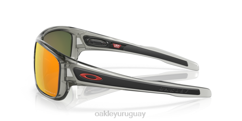 Oakley turbina XT4H432 gafas Lentes prizm ruby ​​polarizadas, montura tinta gris.