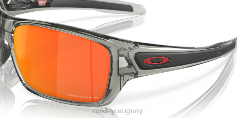 Oakley turbina XT4H432 gafas Lentes prizm ruby ​​polarizadas, montura tinta gris.