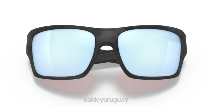 Oakley turbina XT4H434 gafas Lentes polarizadas Prizm Deep Water, montura de camuflaje negro mate.