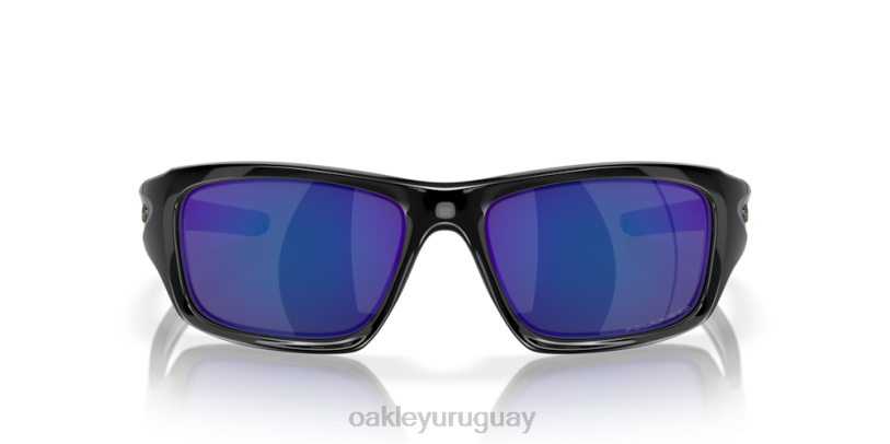 Oakley válvula XT4H777 gafas Lentes polarizadas de iridio azul intenso, montura negra pulida.