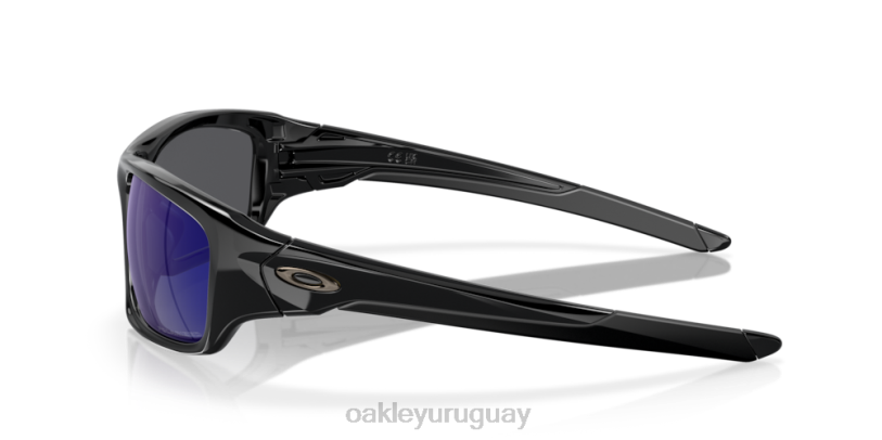 Oakley válvula XT4H777 gafas Lentes polarizadas de iridio azul intenso, montura negra pulida.