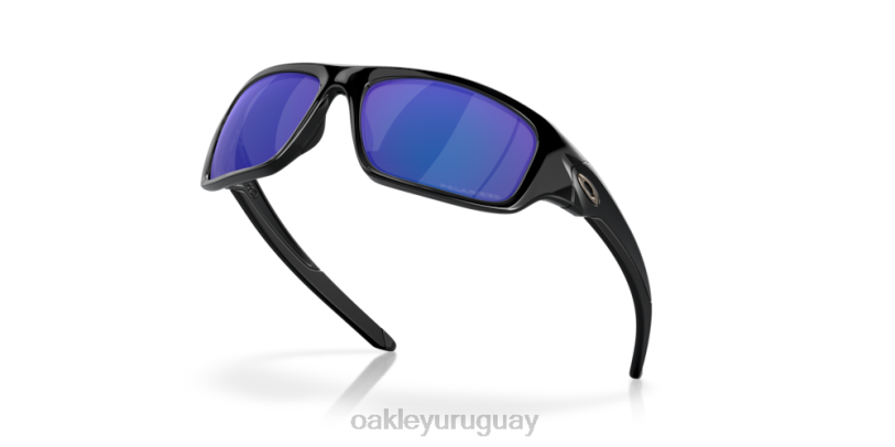 Oakley válvula XT4H777 gafas Lentes polarizadas de iridio azul intenso, montura negra pulida.