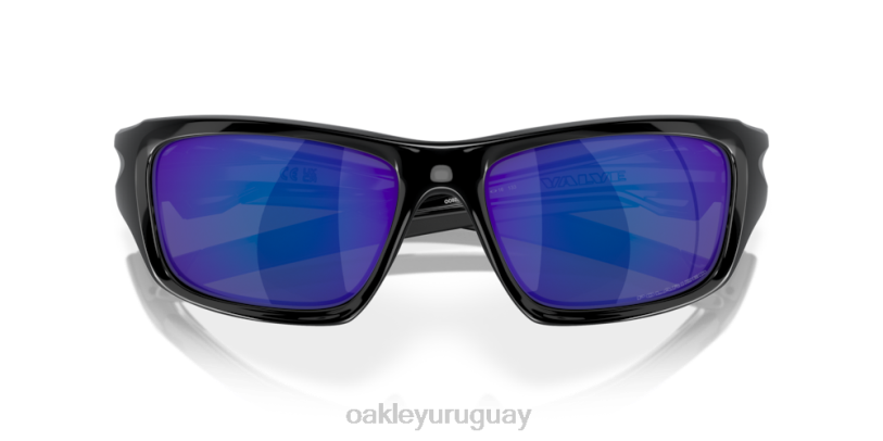 Oakley válvula XT4H777 gafas Lentes polarizadas de iridio azul intenso, montura negra pulida.