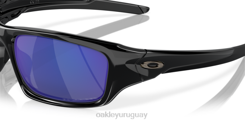 Oakley válvula XT4H777 gafas Lentes polarizadas de iridio azul intenso, montura negra pulida.