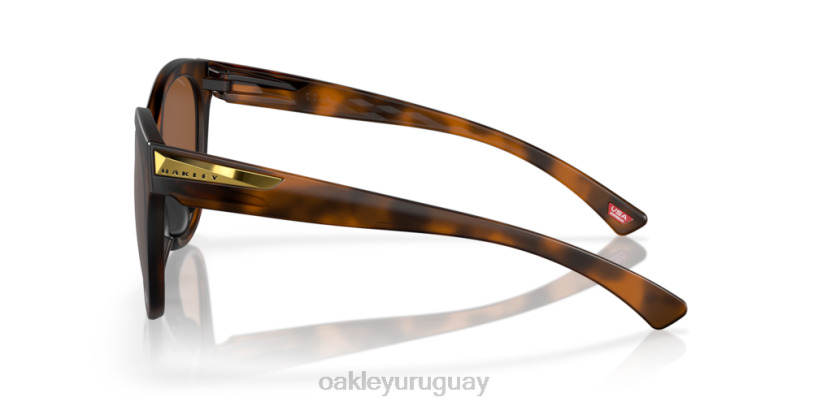 Oakley Clave baja XT4H942 gafas Lentes polarizadas Prizm de tungsteno, montura carey marrón mate.