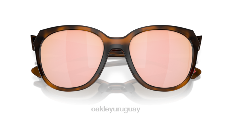 Oakley Clave baja XT4H944 gafas lentes polarizadas prizm oro rosa, montura carey marrón mate
