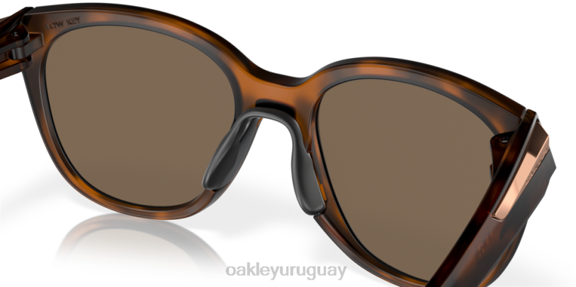 Oakley Clave baja XT4H944 gafas lentes polarizadas prizm oro rosa, montura carey marrón mate