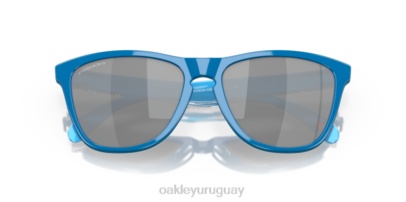 Oakley Colección de alta resolución de pieles de rana (ajuste de puente bajo) XT4H823 gafas Lentes prizm negras, montura de zafiro pulido de alta resolución.