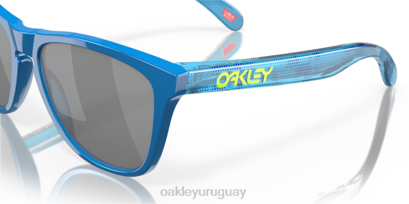 Oakley Colección de alta resolución de pieles de rana (ajuste de puente bajo) XT4H823 gafas Lentes prizm negras, montura de zafiro pulido de alta resolución.