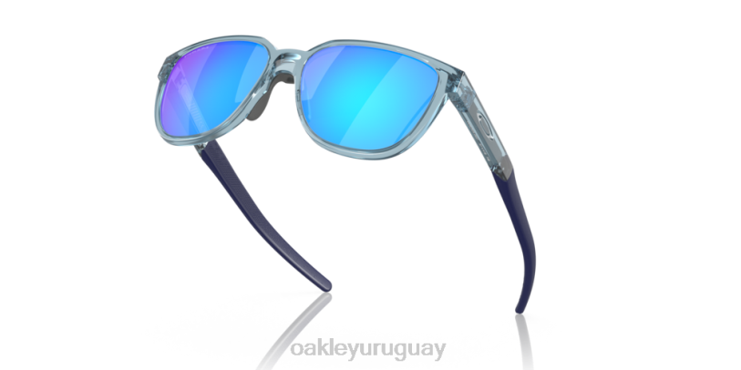 Oakley actuador (ajuste de puente bajo) XT4H842 gafas Lentes Prizm de zafiro, montura transparente lavada a la piedra.