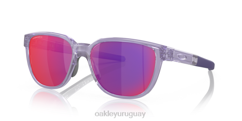 Oakley actuador (ajuste de puente bajo) XT4H843 gafas Lentes prizm road, montura lila transparente