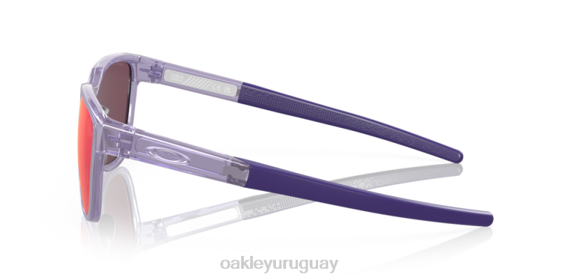 Oakley actuador (ajuste de puente bajo) XT4H843 gafas Lentes prizm road, montura lila transparente
