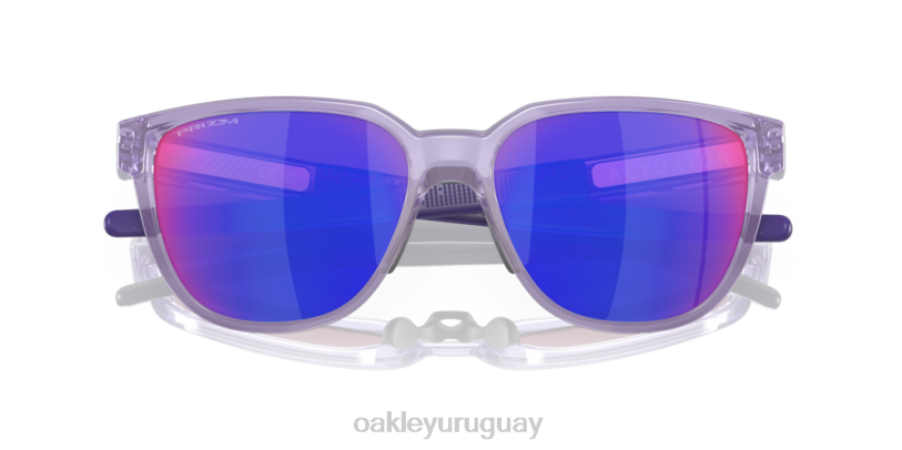 Oakley actuador (ajuste de puente bajo) XT4H843 gafas Lentes prizm road, montura lila transparente
