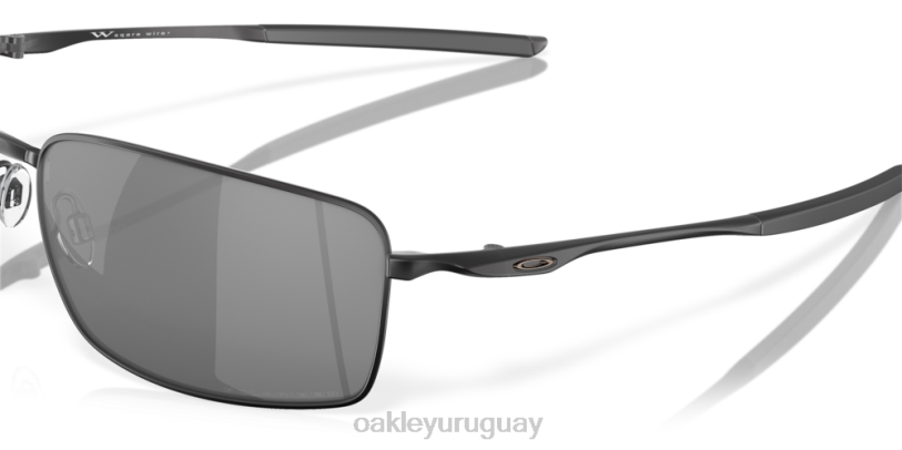 Oakley alambre cuadrado XT4H496 gafas lentes polarizadas iridio negro, montura negra mate