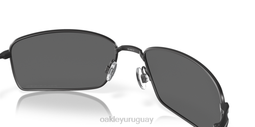 Oakley alambre cuadrado XT4H496 gafas lentes polarizadas iridio negro, montura negra mate