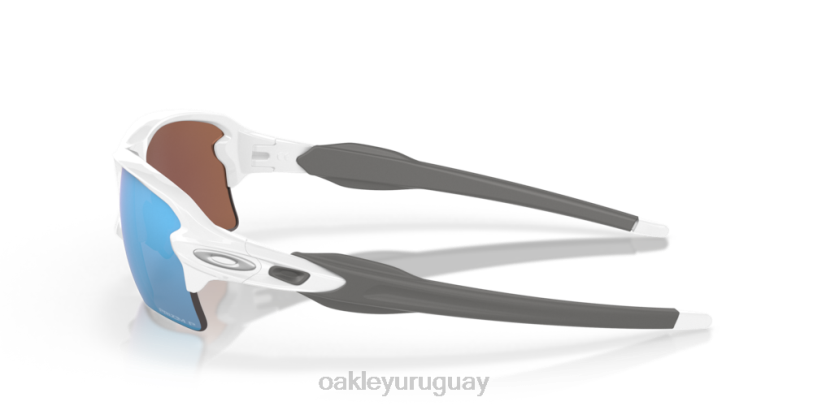 Oakley antiaéreos 2.0 xl XT4H133 gafas Lentes polarizadas Prizm Deep Water, montura blanca pulida.